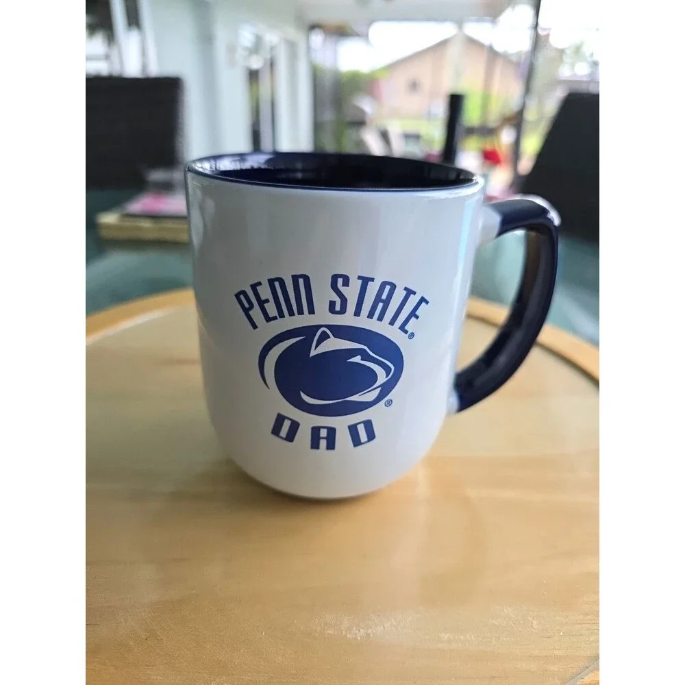 Penn State  Dad Nittany Lions Logo'd White Ceramic Mug